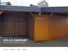 Tablet Screenshot of carport-celle.de